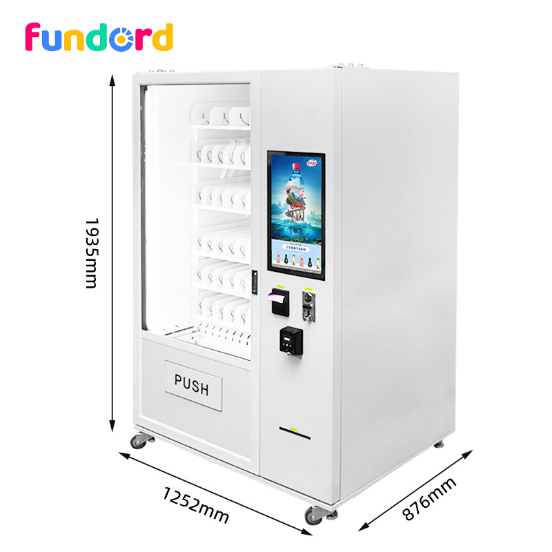 FUNDORD touch screen snack vending machine for foods and drinks