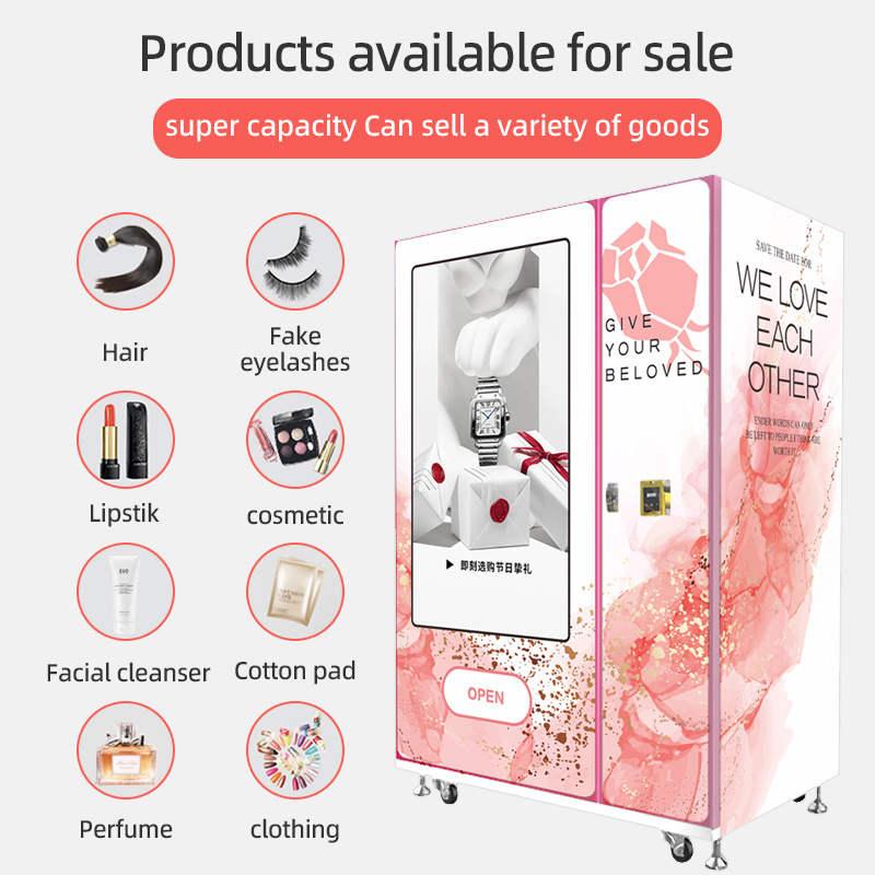 big touch screen vending machine for jewelry beauty