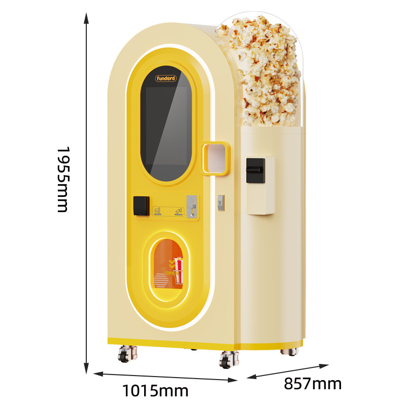 Fundord Pop n Go Digital Corn Popcorn Vending Machine Kids Intelligent Sweet Popcorn Maker Automatic Popcorn Vending Machine