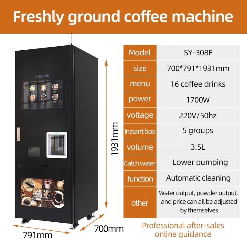 free standing coffee vending machine