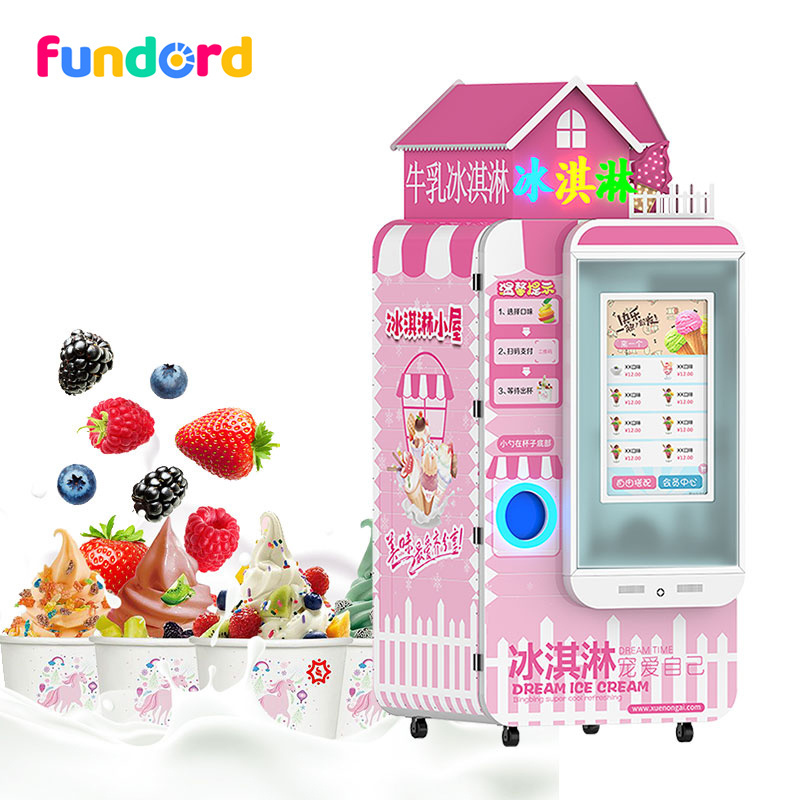 Fundord ice cream vending machine with coin payment