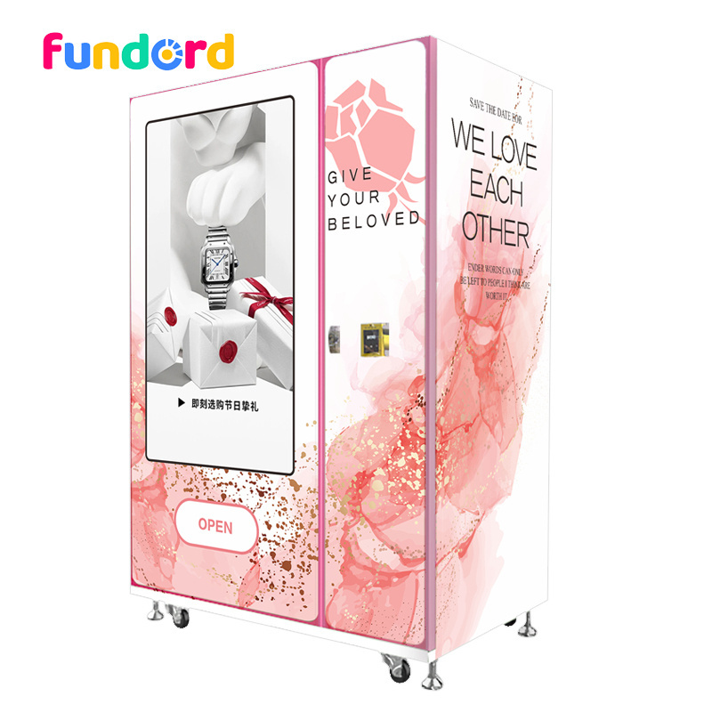 big touch screen vending machine for jewelry beauty