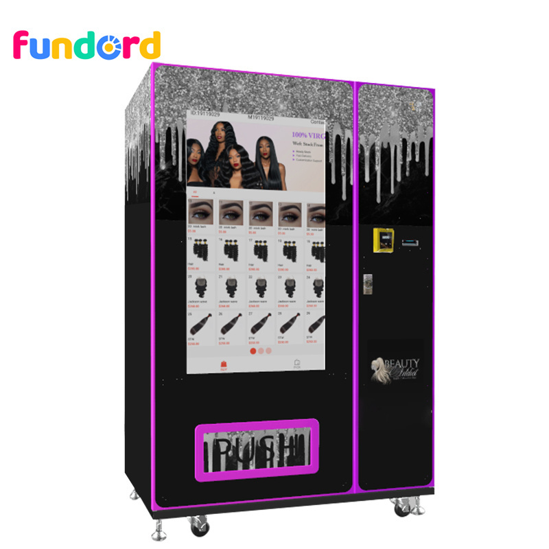 Fundord For Shopping Mall 49 inch Touch Screen Lipstick Perfume Cosmetics Eyelash Vending Machine