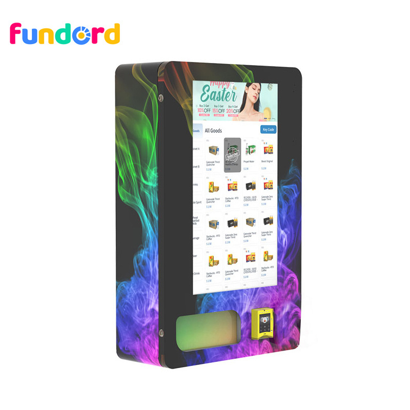 Fundord business use nayax card coin payment wall small vending machine