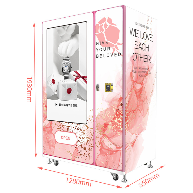 big touch screen vending machine for jewelry beauty