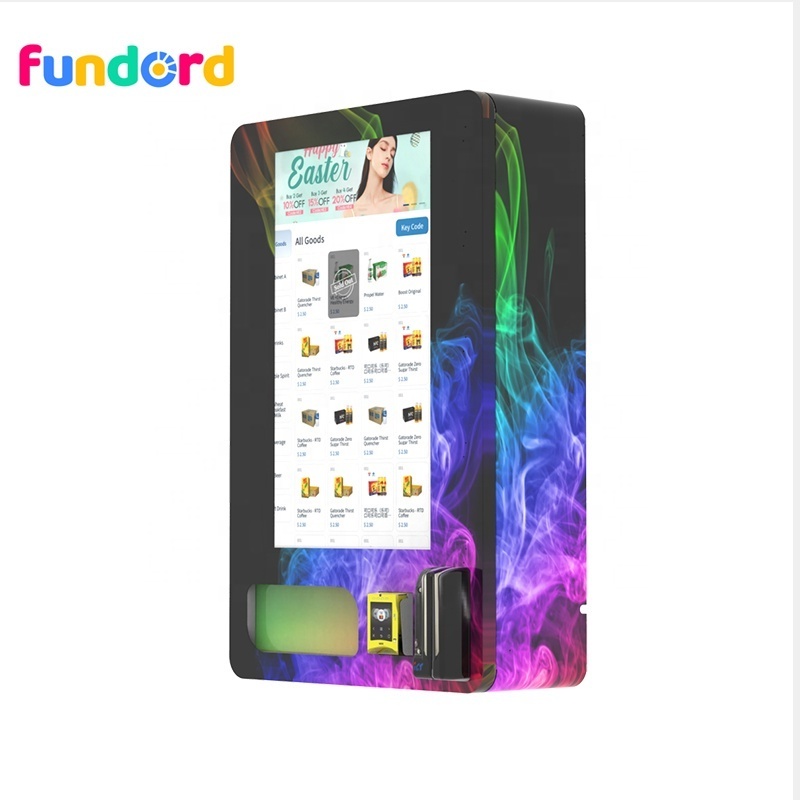 Fundord business use nayax card coin payment wall small vending machine