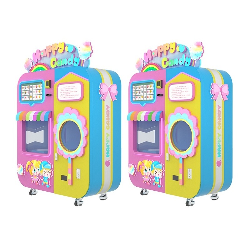 Multi-marketing Outdoor Work 24 Fancy Full Automatic Cotton Candy Machine For Shopping Malls And Amusement Parks