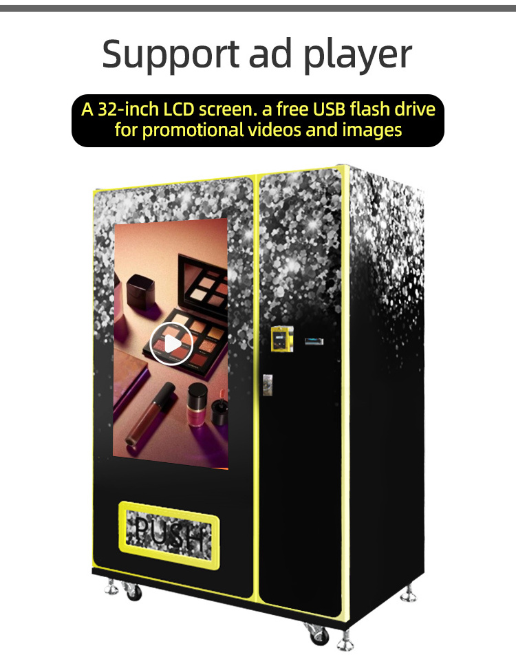 Fundord For Shopping Mall 49 inch Touch Screen Lipstick Perfume Cosmetics Eyelash Vending Machine