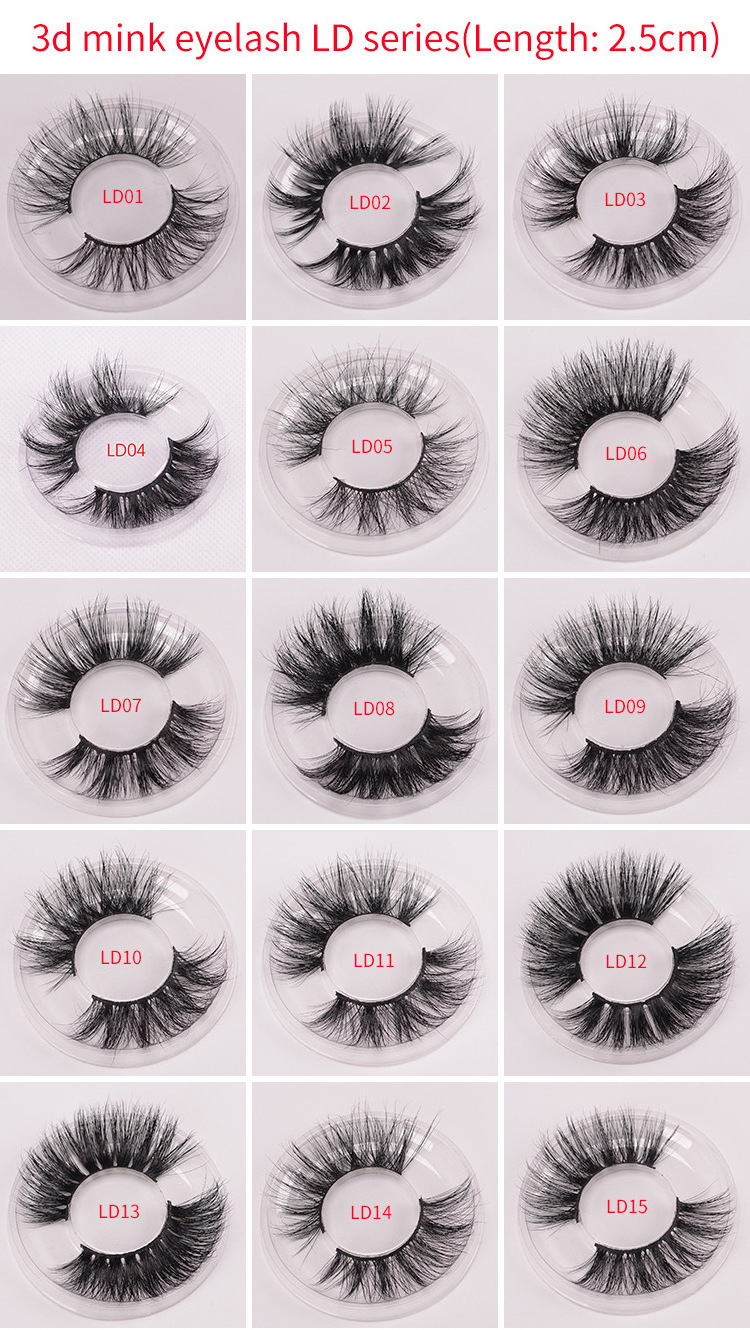 Hot selling 25mm 3D Mink eyelashes real eyelashes dramatic mink lashes for eye