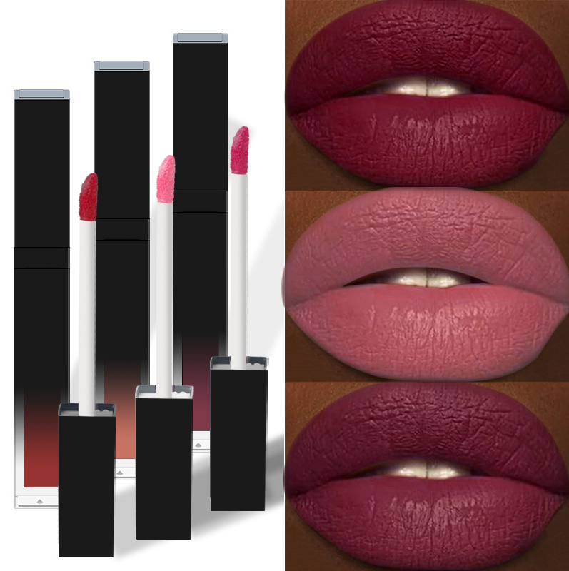 LOW MOQ Make Your Own Makeup Waterproof Nudes Lipstick Private Label Long Lasting Custom Logo Vegan Matte Liquid Lipstick