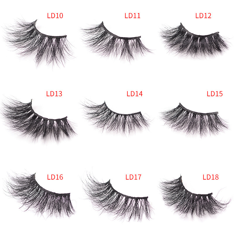 Hot selling 25mm 3D Mink eyelashes real eyelashes dramatic mink lashes for eye