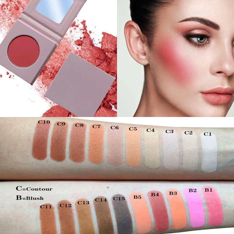 Private Label Blusher Make Your Makeup Brand Blush Palette Glitter Soft Focus Finish Shimmering Skin Perfect Luminous Blush