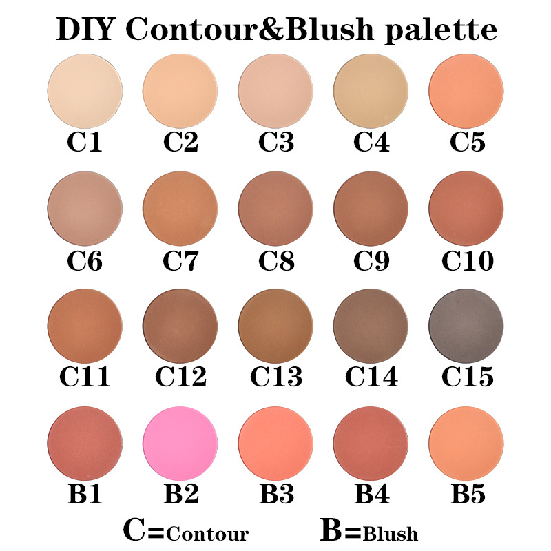 Private Label Blusher Make Your Makeup Brand Blush Palette Glitter Soft Focus Finish Shimmering Skin Perfect Luminous Blush