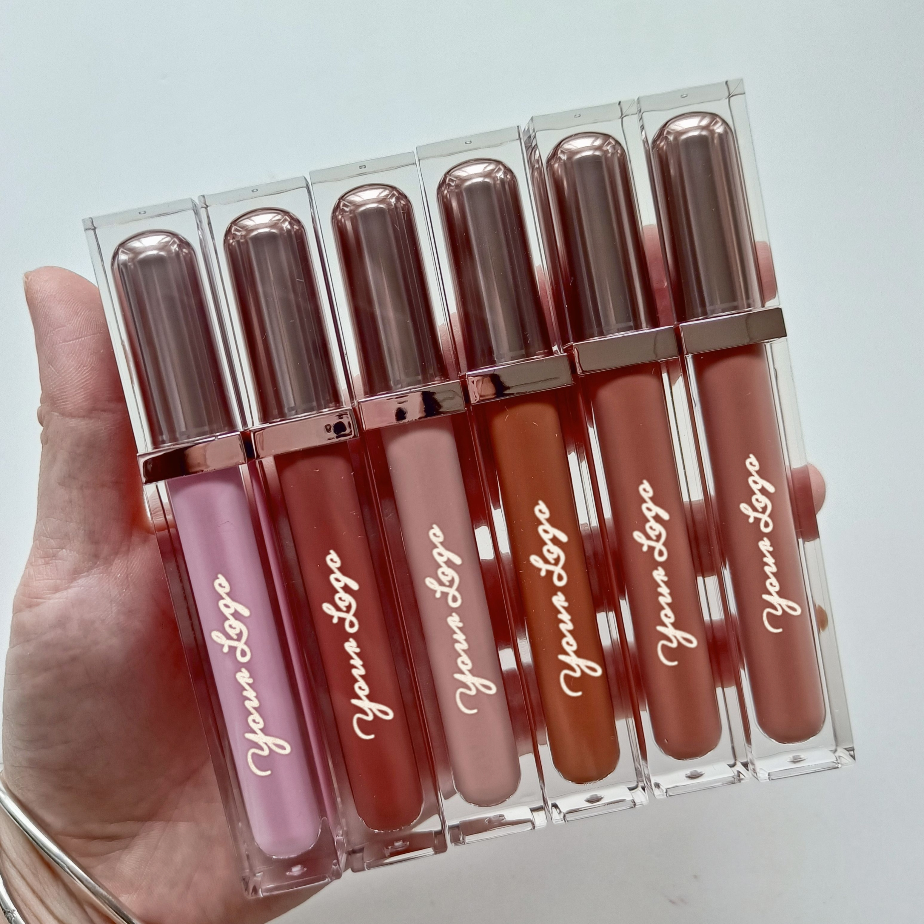 Makeup Wholesale Vendors Cosmetics Lipgloss Private Label Custom Logo Clear Lip Gloss Vegan Waterproof Lip Gloss