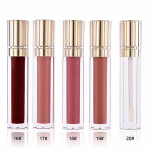 High quality empty lip gloss packaging moisture nude lip gloss private label lip gloss vendor