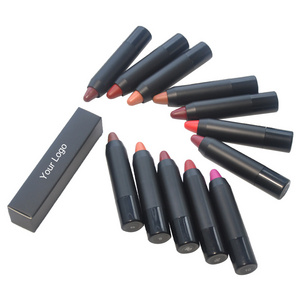 High quality lipstick no logo vegan cruelty free custom logo lip stick cream crayon lipstick lip balm stick