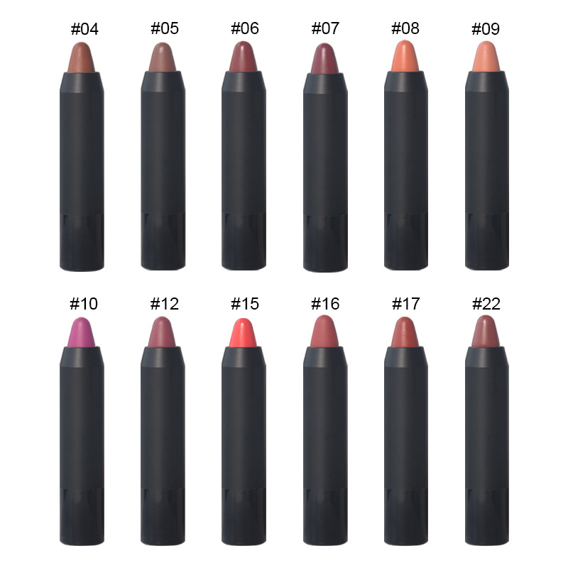 High quality lipstick no logo vegan cruelty free custom logo lip stick cream crayon lipstick lip balm stick