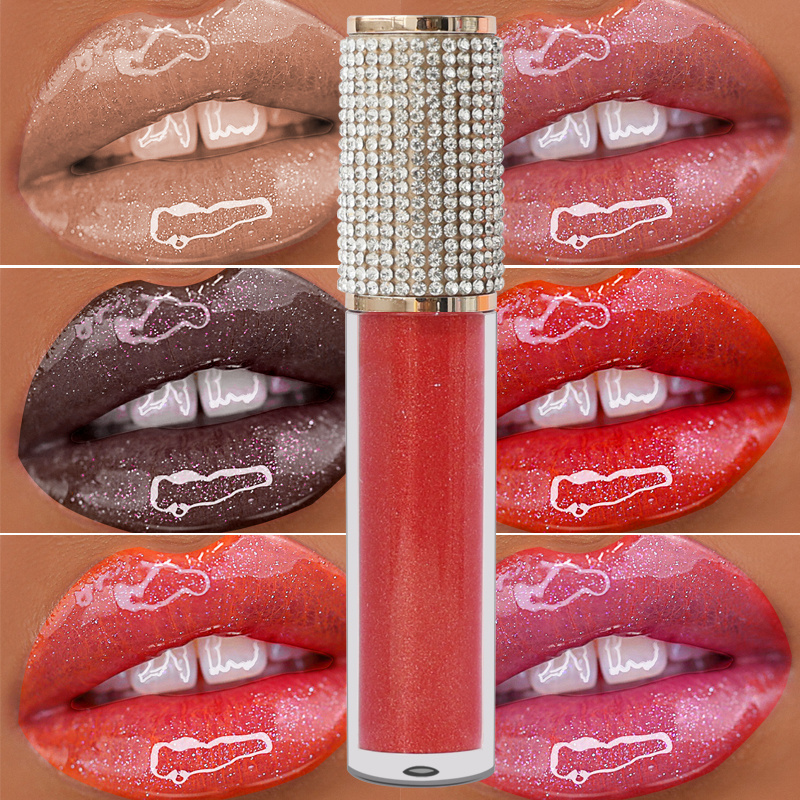 Chinese Makeup shiny Brands Personalised Fit Colors Liquid  Mood Changing 2 in 1 Lipstick  And Lipgloss With My Logo