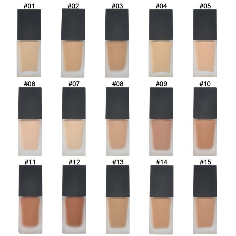 New Arrival Waterproof Makeup Foundation Private Label Fit Me Foundation Full Coverage Liquid Foundation