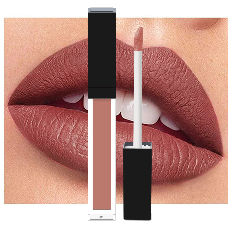 cosmetic long lasting lipstick makeup waterproof vegan custom logo red nude matte liquid lipstick lip stick private label