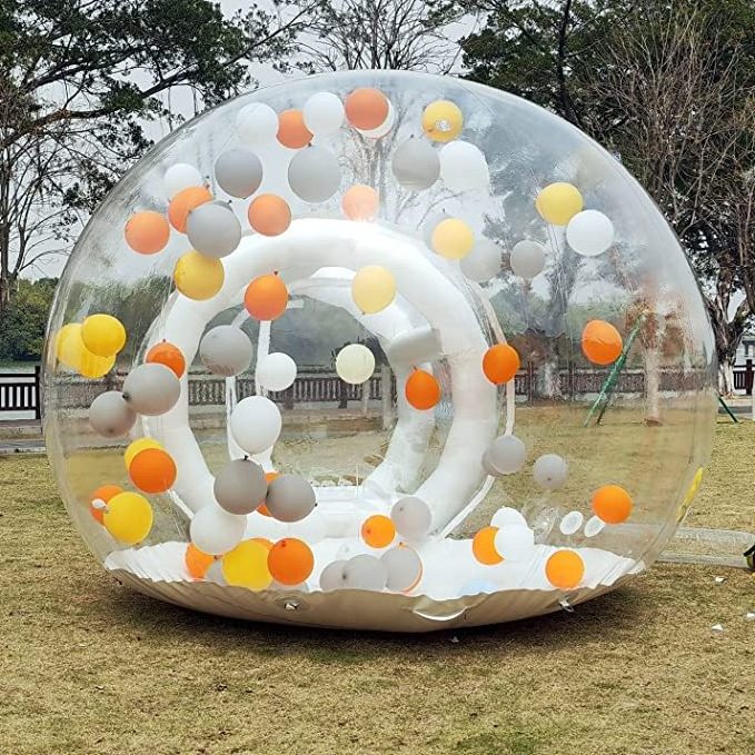 Advertising Clear Dome Bubble Tent House Outdoor Transparent pvc Inflatable Tent with Blower