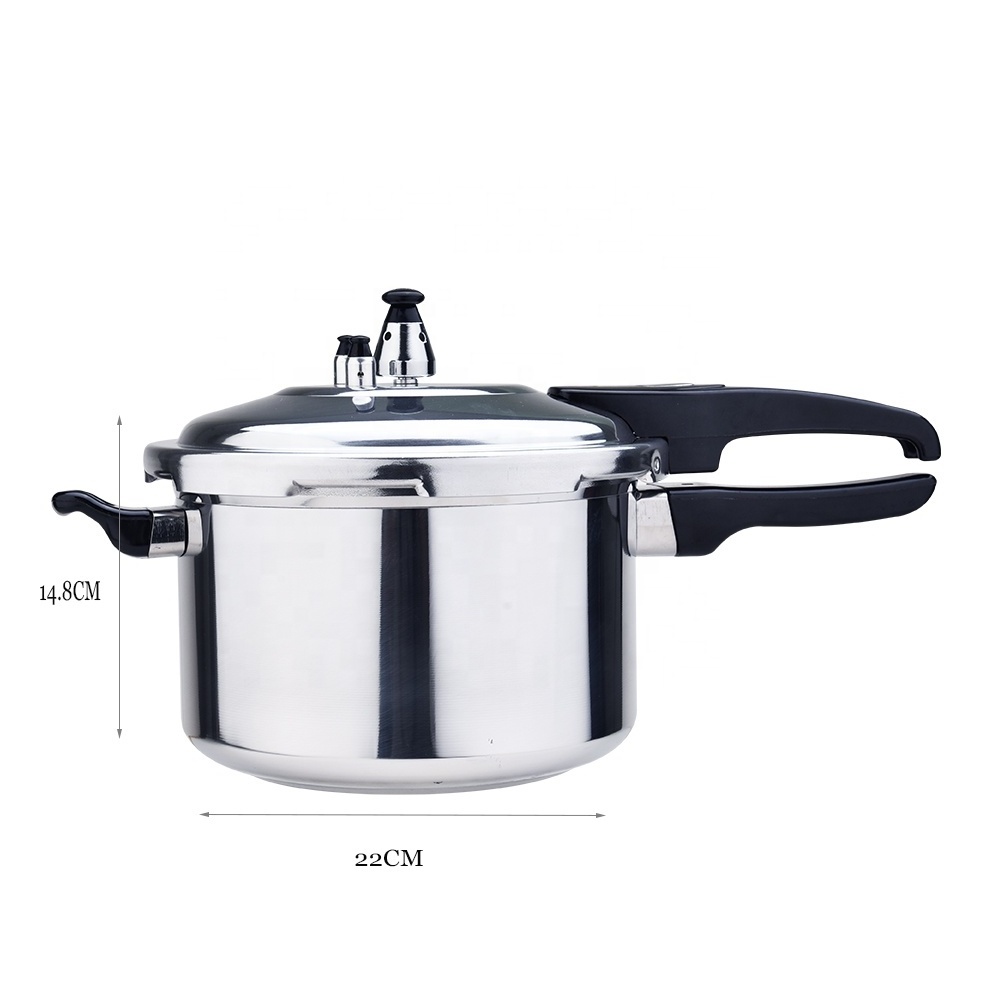 Pressure Cooker Stovetop Fast Cooker Pot Pressure Regulator Cooking Steam Release Valve Deluxe Aluminum 5 Liters Aluminum Alloy