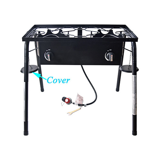 High Pressure Burner Wiht Portable Stand Camping Double Gas Stove Burner With Certificate