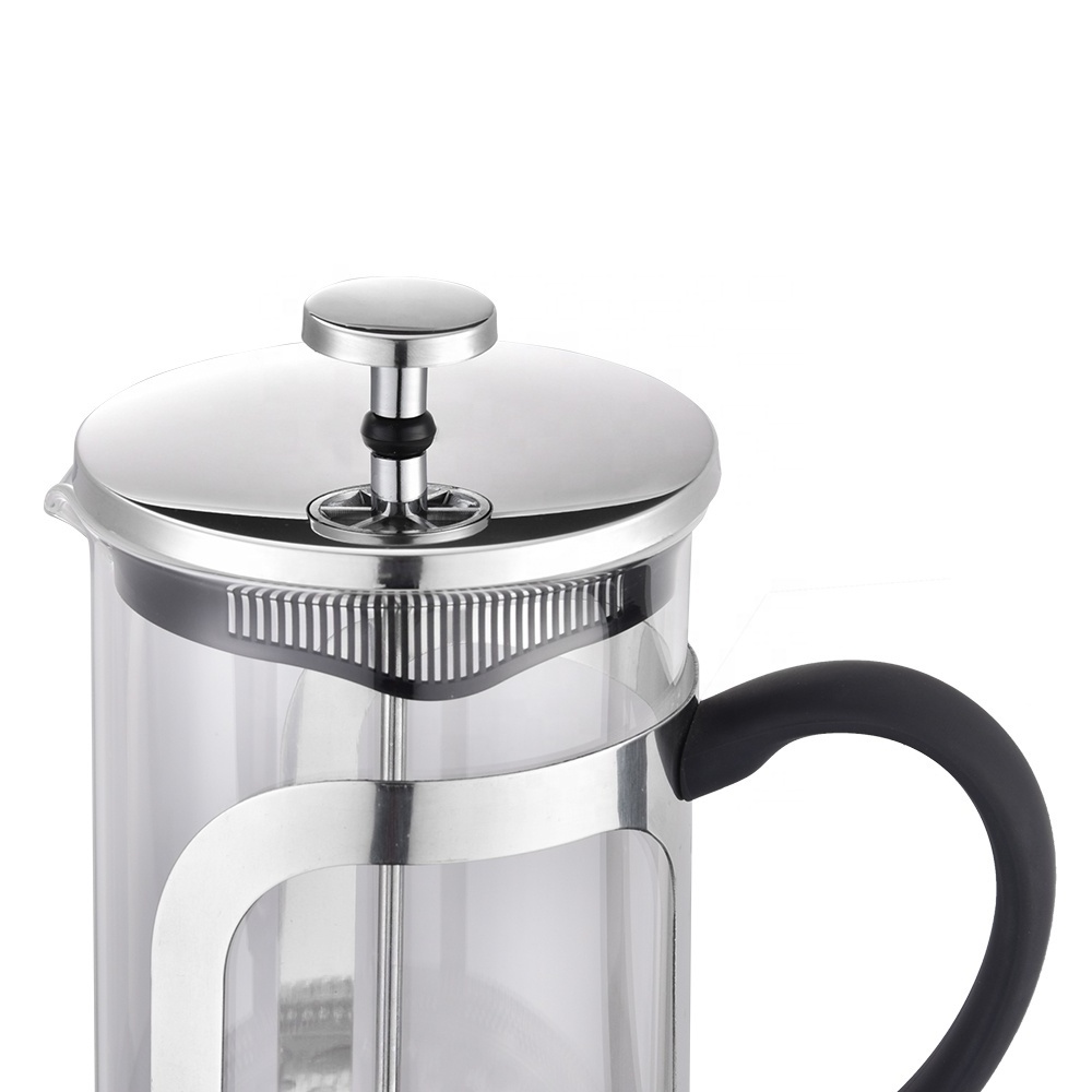 French Press Coffee Maker Heat Resistant Borosilicate Glass Coffee Press with Filter Glass Coffee Maker