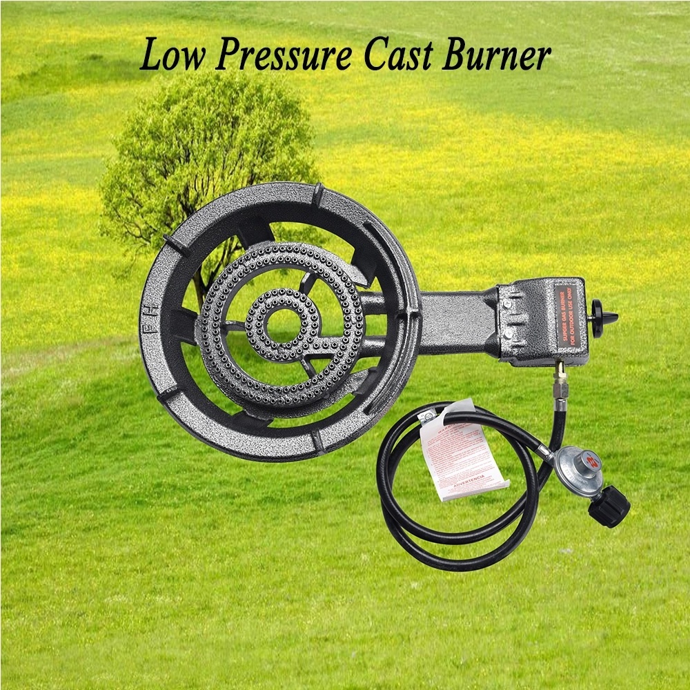 Super Propane Burner Stove Portable Large Camping Stove BBQ with Hose & Regulator Perfect for Outdoor Cooking