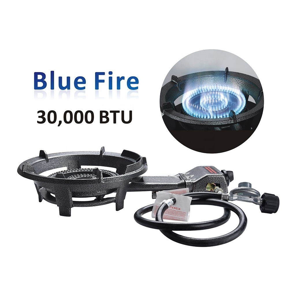 Super Propane Burner Stove Portable Large Camping Stove BBQ with Hose & Regulator Perfect for Outdoor Cooking