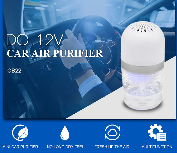 Vehicle Air Purifier 12V Mini Auto Car Air Anion Ionic Purifier Oxygen Bar Ionizer Cleaner