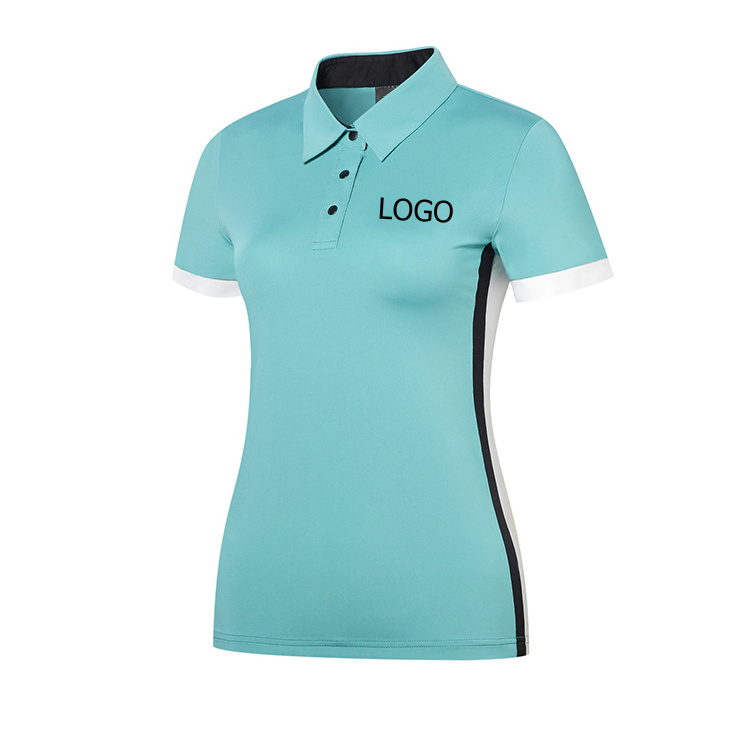 Wholesale Lady Shirt Summer Golf Shirt for Women Customize Golf Apparels