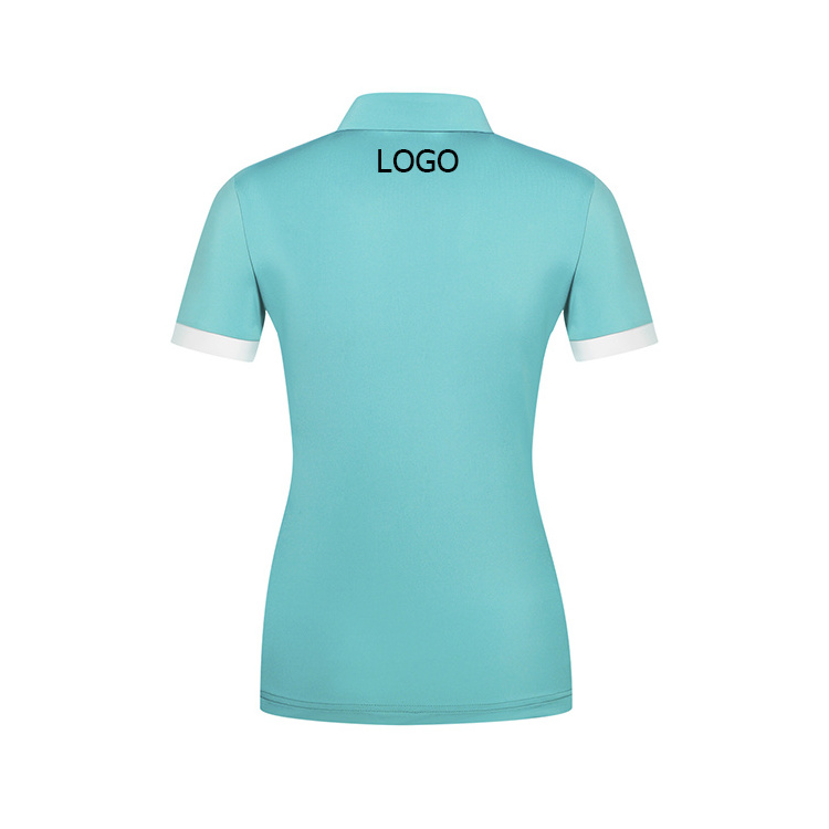 Wholesale Lady Shirt Summer Golf Shirt for Women Customize Golf Apparels