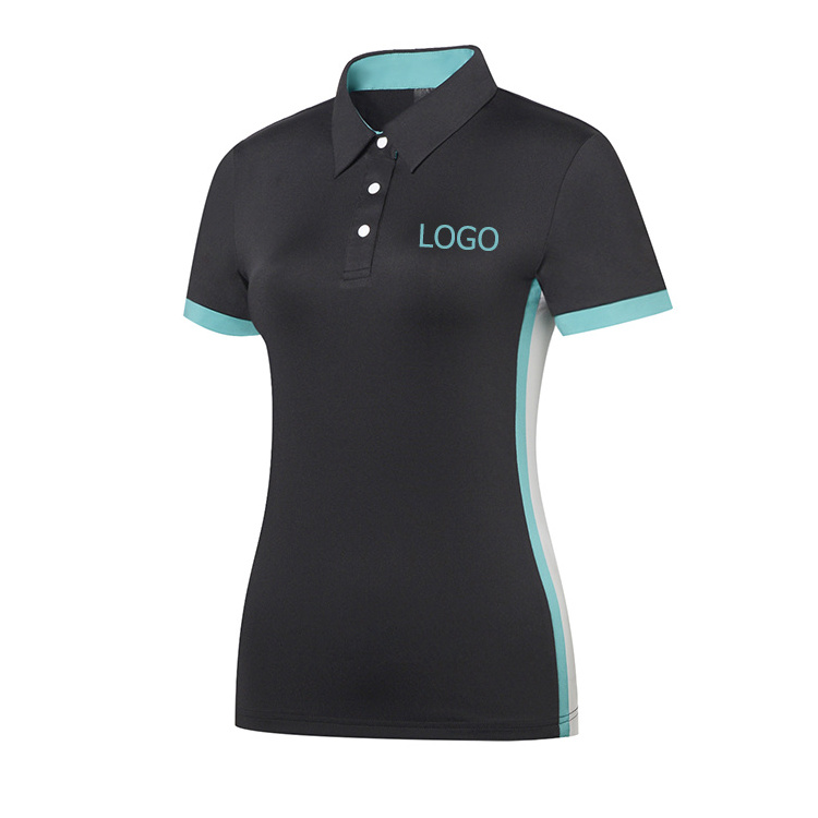 Wholesale Lady Shirt Summer Golf Shirt for Women Customize Golf Apparels