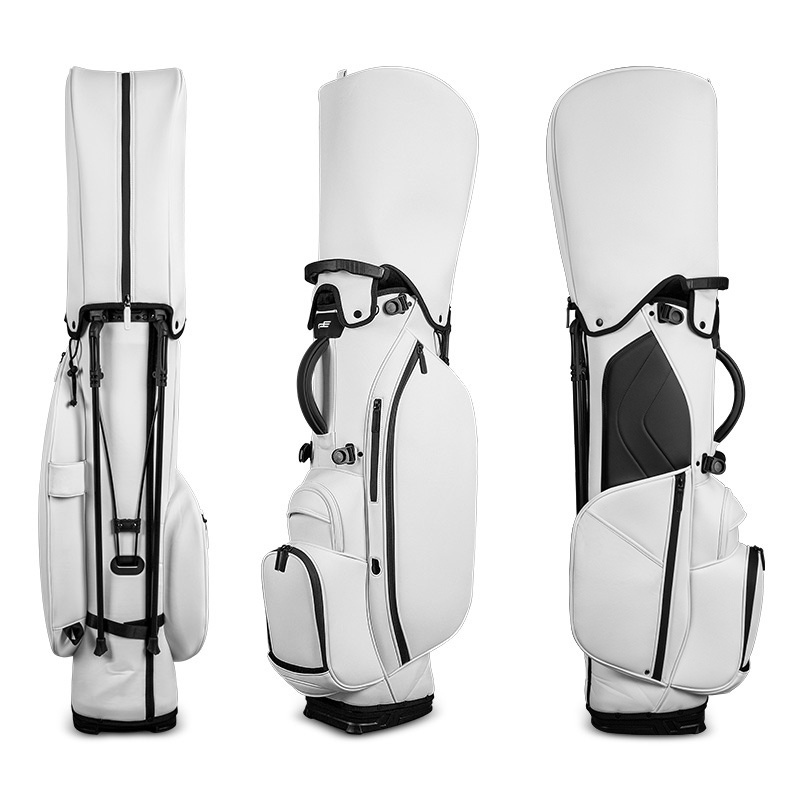 PLAYEAGLE High Quality PU Leather Golf Stand Club Bag Light Weight  Golf Bag with Stand