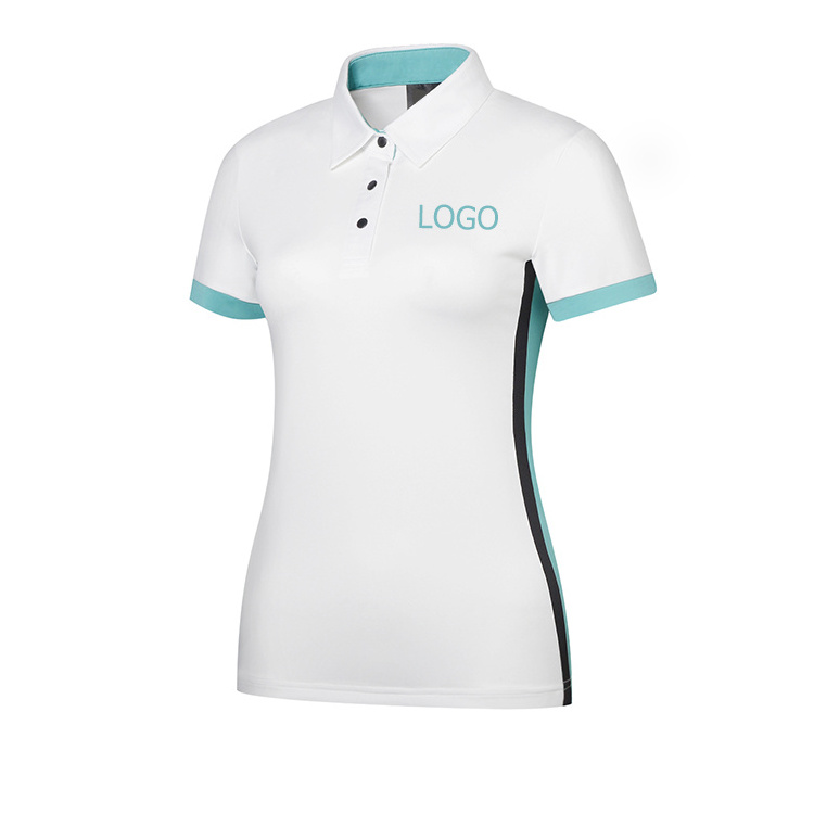 Wholesale Lady Shirt Summer Golf Shirt for Women Customize Golf Apparels