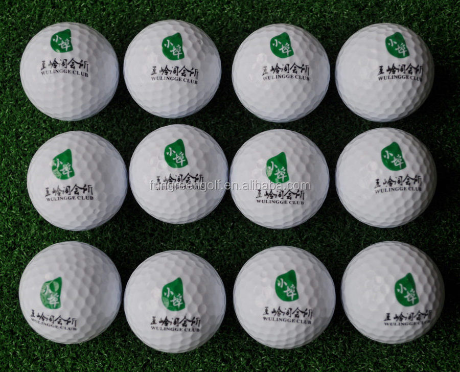 Custom Logo White Blank Golf Balls Two pieces Ball Wholesale Bulk Golf Tournament Golf Ball