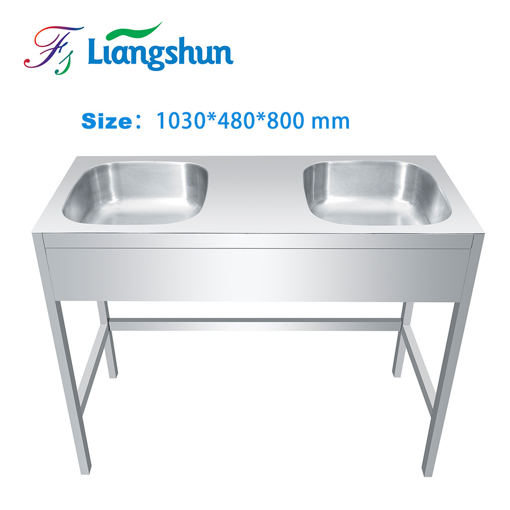 W Fregadero de cocina Free standing Industrial commercial stainless steel commercial sinks table kitchen workstation sink