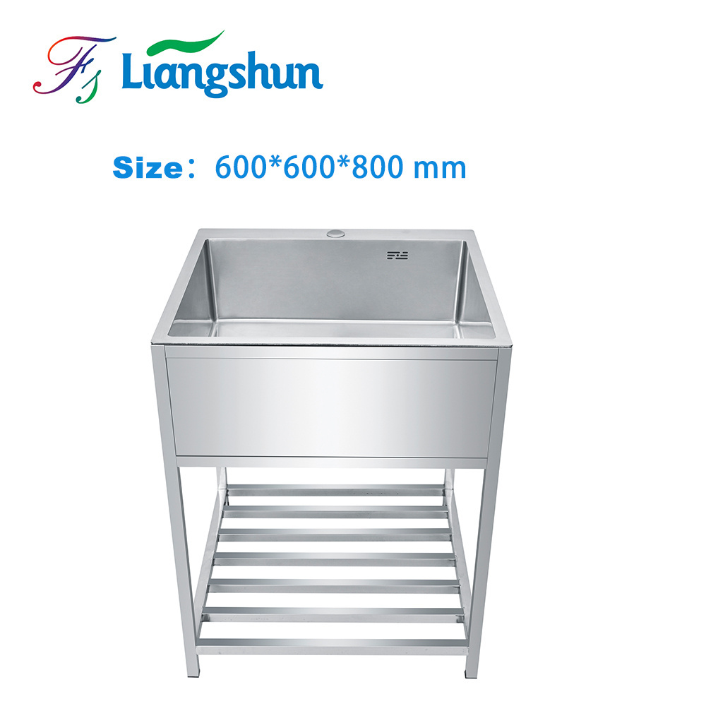 LS-5040J Asian design small size Single Restaurant kitchen sink commercial stainless steel sink washing kitchen sink with stand