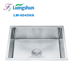 Fregadero de acero inoxidable big & deep brushed laundry and kichen washing stainless sink single basin undermount kitchen sink