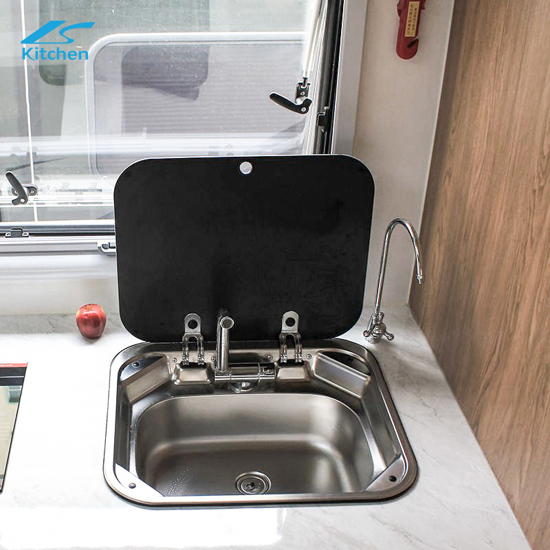 RVS caravan Campers traveling trailers stainless steel kitchen sinks