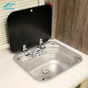 RVS caravan Campers traveling trailers stainless steel kitchen sinks