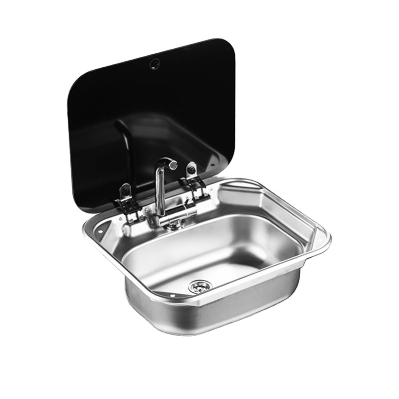 RVS caravan Campers traveling trailers stainless steel kitchen sinks