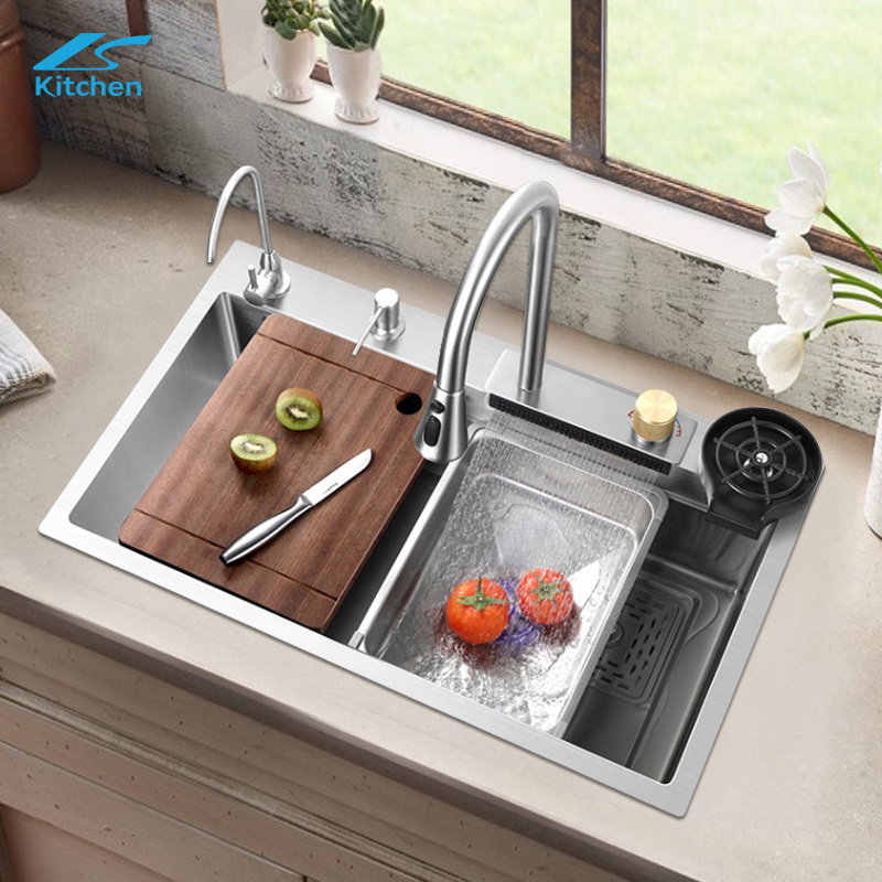 kichen stainless undermount black handmade steel gold sink farmhouse undermount double bowl kitchen sink