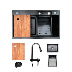 customize optional accessories function  kitchen sink multi-functional stainless steel sink