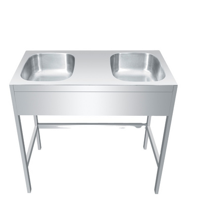 W Fregadero de cocina Free standing Industrial commercial stainless steel commercial sinks table kitchen workstation sink