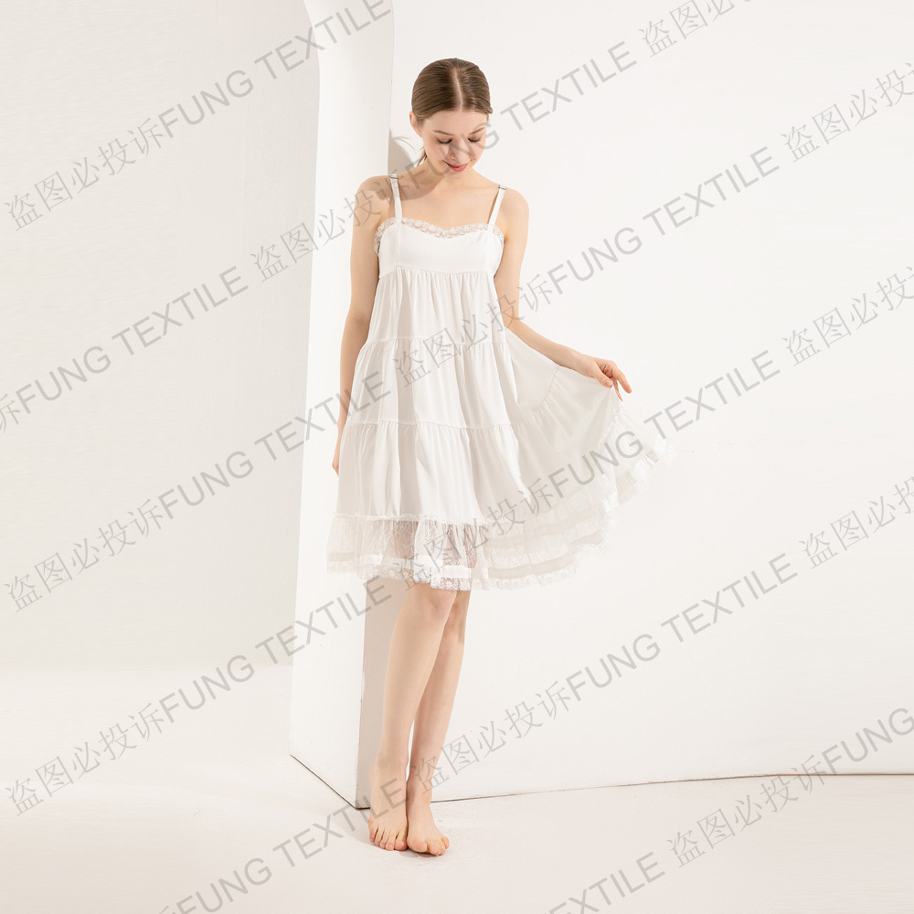 FUNG Clothing Manufacturers Custom Women Maxi White Dress Sleeveless Long Elegant Girls Causal Dresses