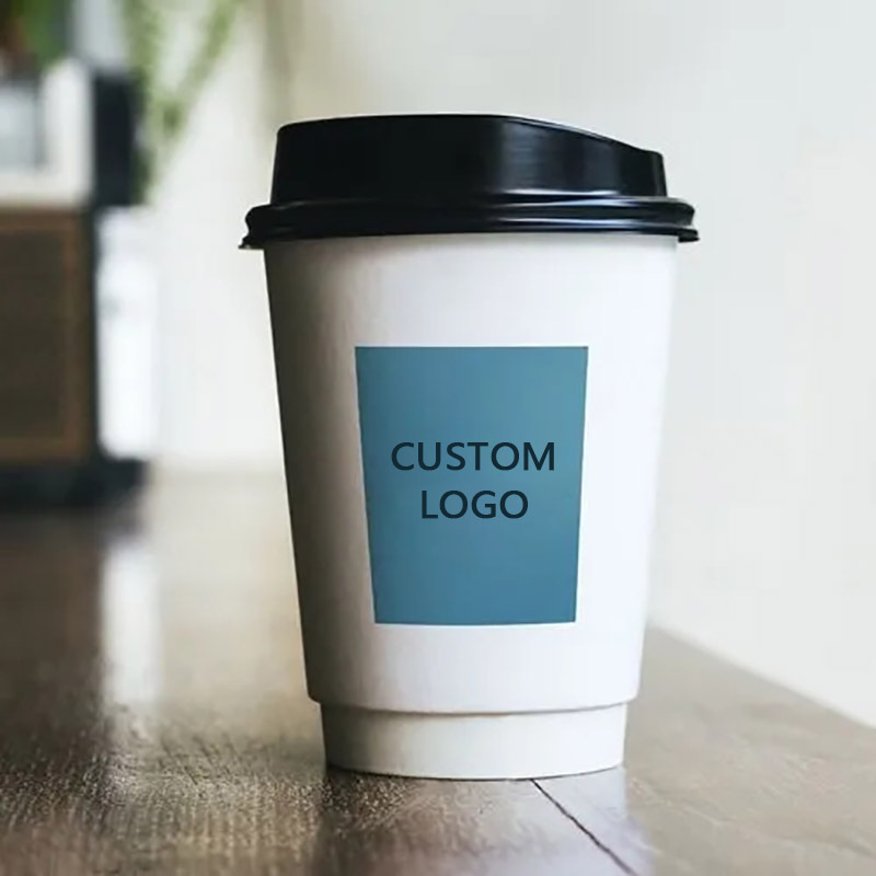 custom printed  Disposable eco-firendly take away kraft paper insulated ripple takeaway paper hot coffee cups