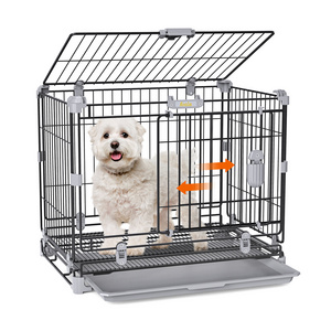 Leisure Pet Cages Dog kennel Indoor Collapsible Cat Transport Carrier Cage Universal Wheel with Manual Valve