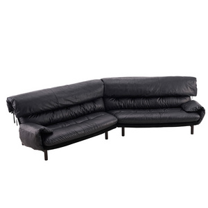 Funhome Modern Designer Leather Sofa Combination Lounge Suite Sofa Set Living Room Light Luxury Leather Sofa